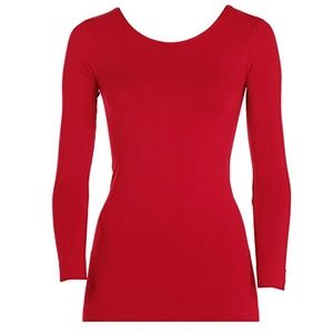 Long Sleeve Lattice V-Neck Black - Tees By Tina main image 1